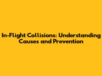 In-Flight Collisions: Understanding Causes and Prevention