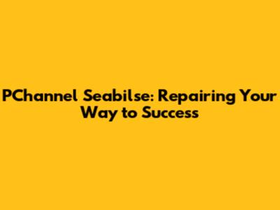 PChannel Seabilse: Repairing Your Way to Success