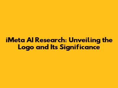 iMeta AI Research: Unveiling the Logo and Its Significance
